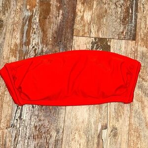 Xhilaration Orange Red Bikini Top